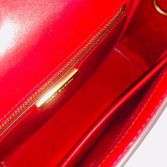 ❤️SOLD❤️Tory Burch Juliette Small Top Handle Satchel Red - Picture 13 of 15